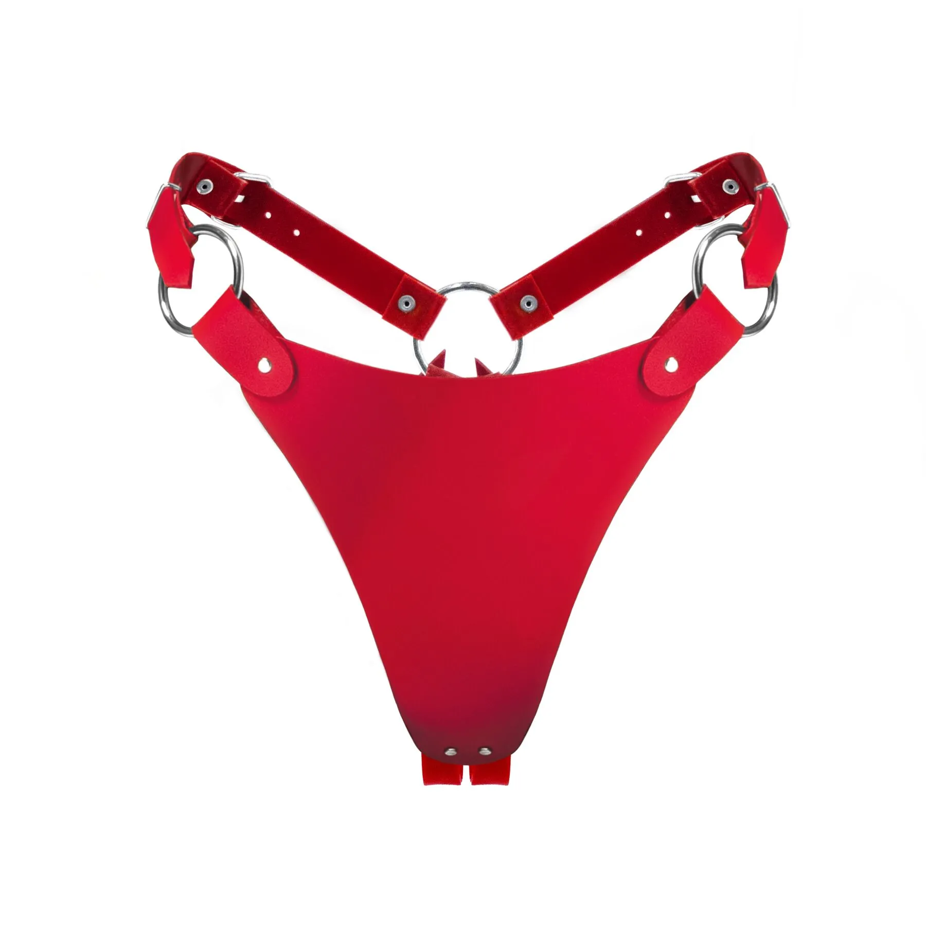 feral-feelings-string-bikini-natural-leather-red-default feral-feelings-string-bikini-natural-leather-red-default
